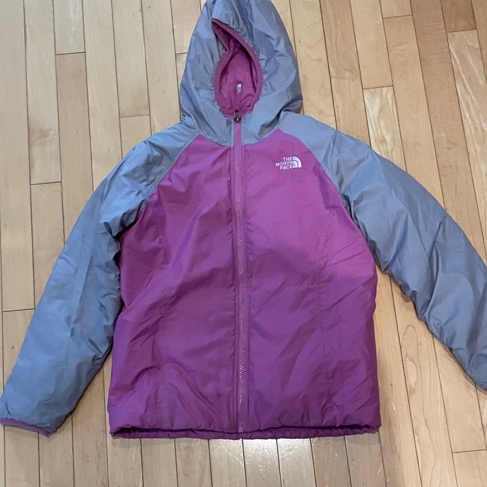 The North Face Kids' Jacket in Purple and Gray